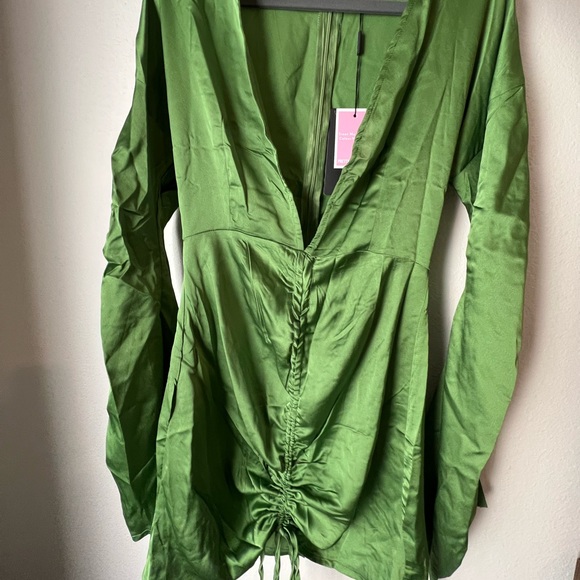 PLT Olive Green Dress - Picture 4 of 7